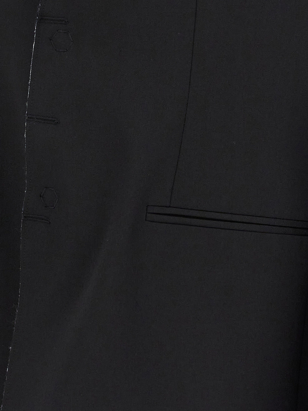 Mm6 Maison Margiela Single-Breasted Blazer - Black | fcf17ad1c1353f9f2943bae06ff6cb11e0f86d69