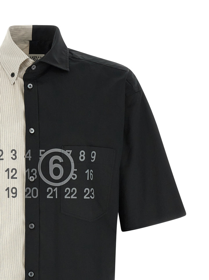 Mm6 Maison Margiela Patchwork Shirt Shirt and Blouse - Black | b38c9601f95be3c0dde8ba7a38a328bd219bd091