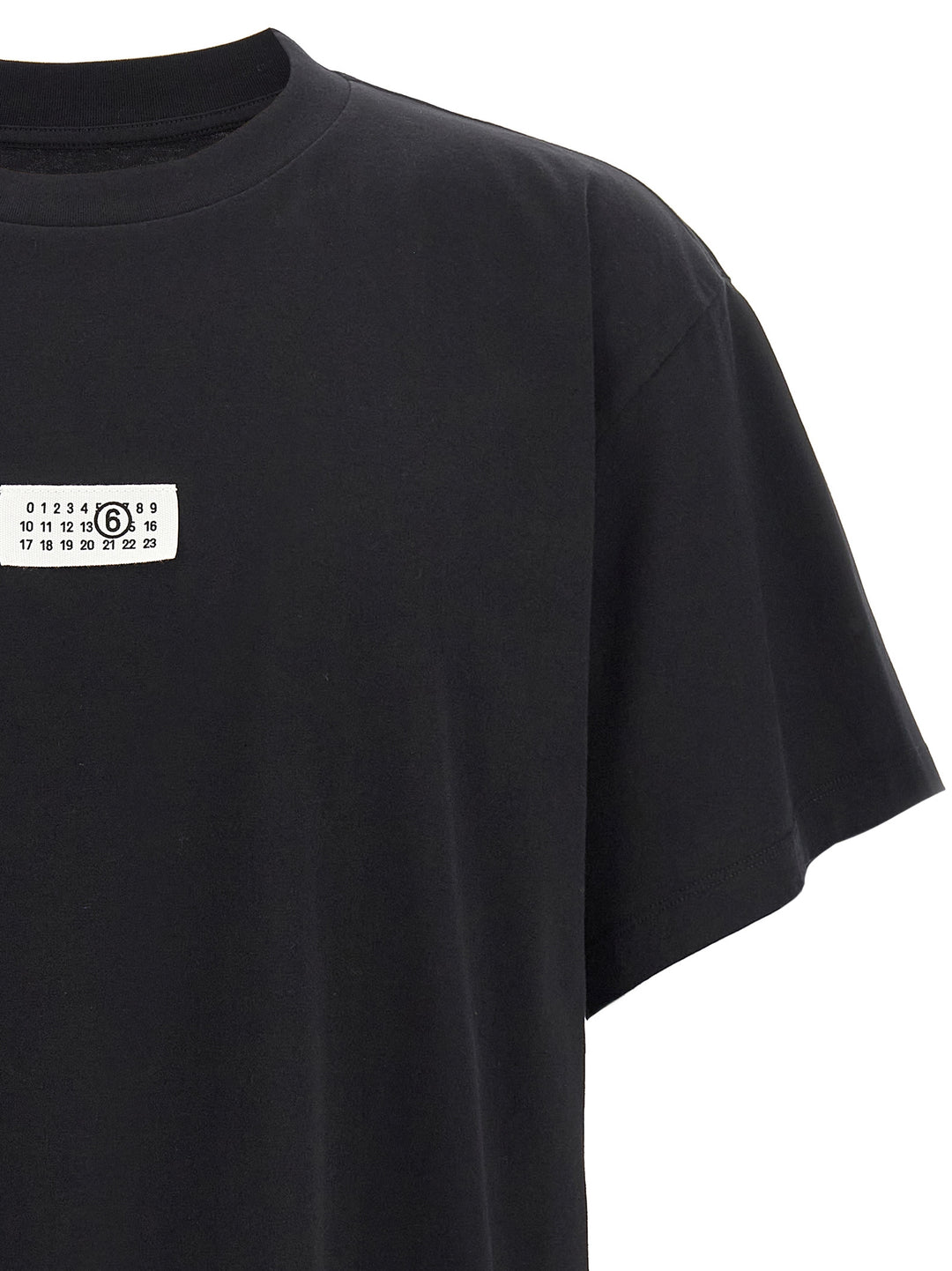 Mm6 Maison Margiela Numeric Signature Mm6 T-shirt - Black | 84af7f61d00f34feb647222d5fa7cb960188b718