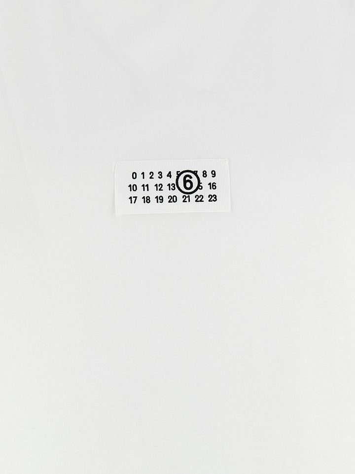 Mm6 Maison Margiela Numeric Signature Mm6 T-shirt - White | eb110b39d16d908fd654e112d1355b9e32e1ec5b