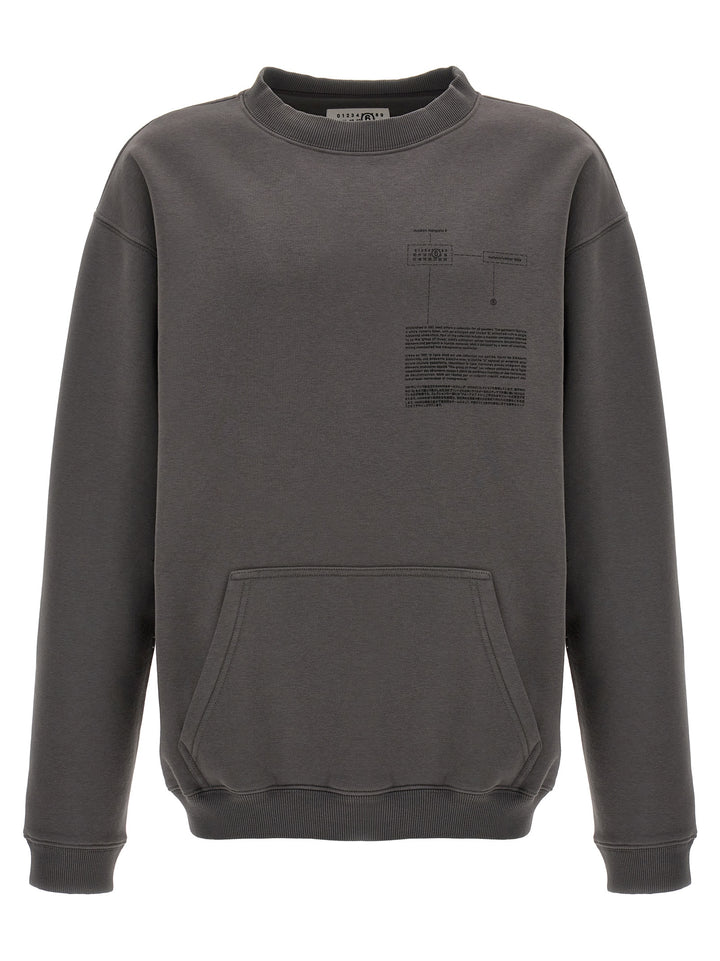 Print Sweatshirt Gray