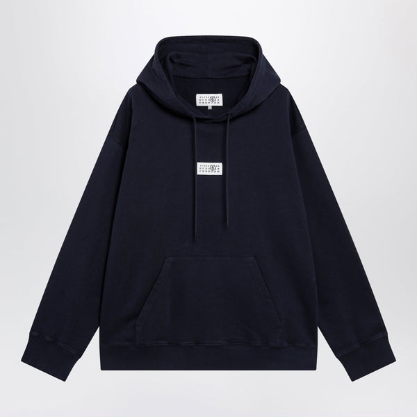 Navy Blue Cotton Hoodie