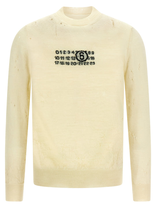 Numeric Signature Mm6 Sweaters And Cardigans Beige