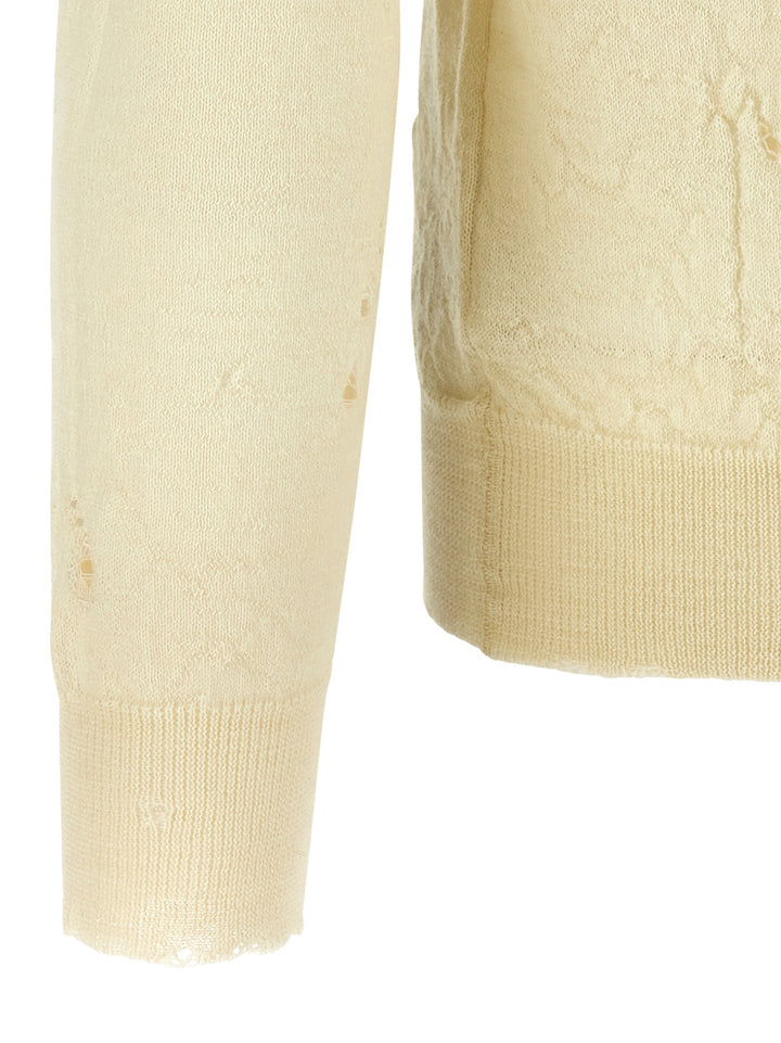 Mm6 Maison Margiela Numeric Signature Mm6 Sweaters and Cardigans - Beige | 55d57c0ee4e0bca6b8ddaf38608244a8bd1159fd