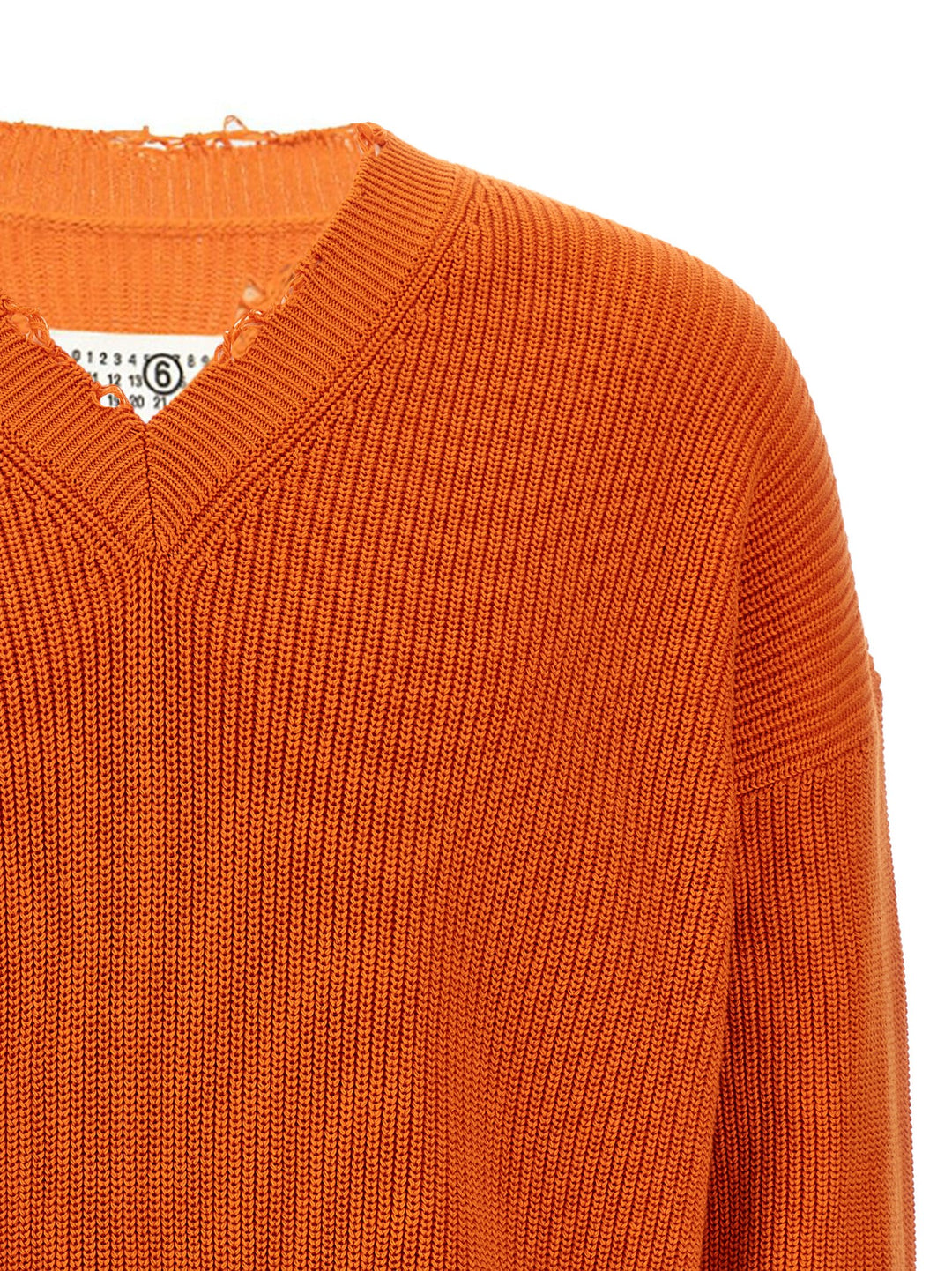 Destroyed Sweater Sweater, Cardigans Orange