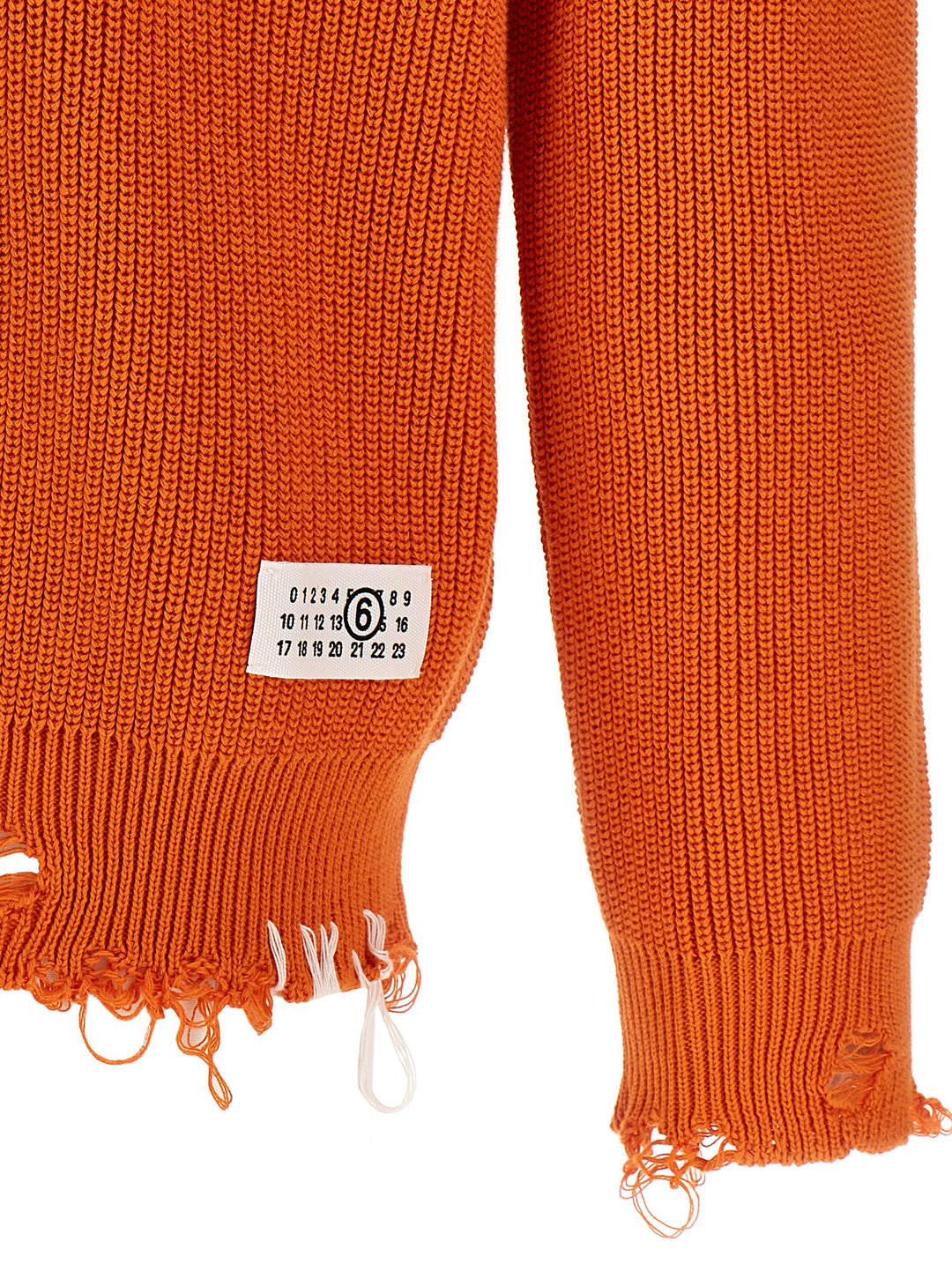 Destroyed Sweater Sweater, Cardigans Orange