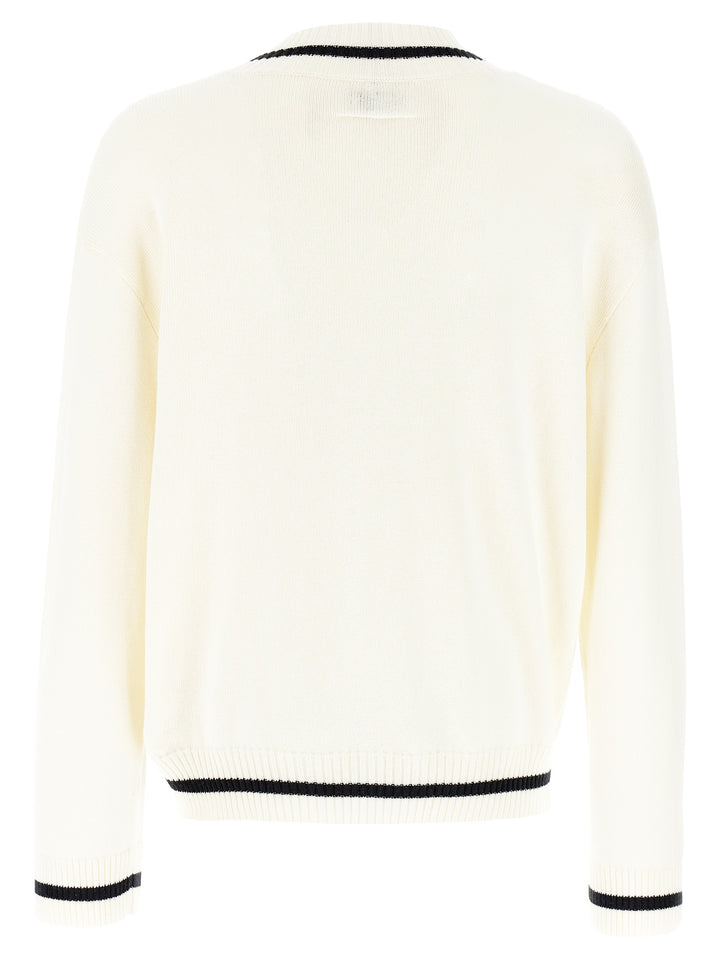 V-Neck Sweater Sweater, Cardigans White