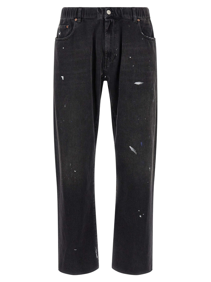 Mm6 Maison Margiela Paint Jeans - Black | b98c9e2a5126beefdc4a7b2294ee6ff0adaa82bb