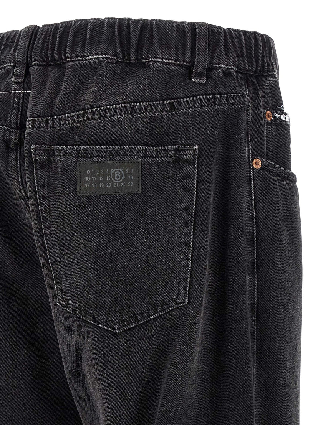 Mm6 Maison Margiela Paint Jeans - Black | dfd35fb996323d896171275d6dff75e9a81dc20a