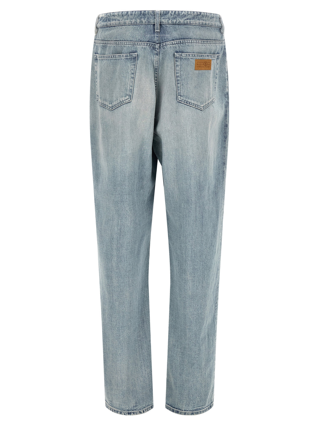 Mm6 Maison Margiela Numeric Signature Mm6 Jeans - Blue | c0062943374da16368aedefe42fc12d4867aea1a