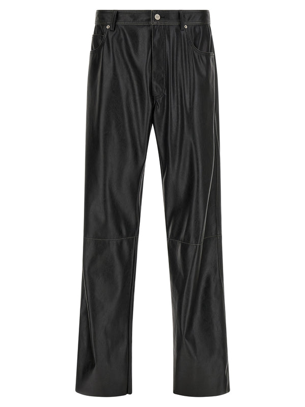 Leather-Effect Pants Black