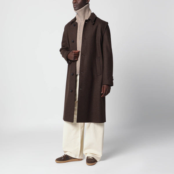 Alexander Chocolate Wool Long Coat
