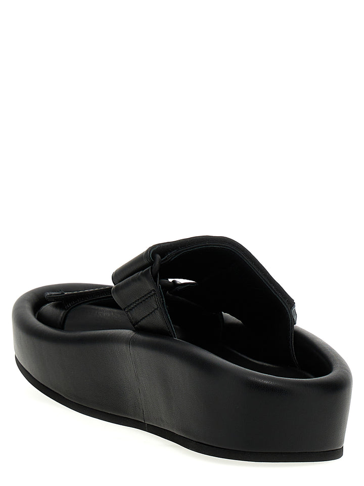 Leather Sandals Black