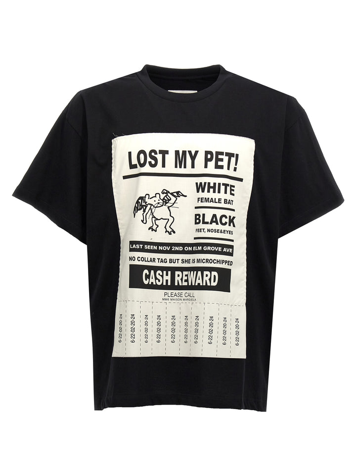 Lost My Pet! T-Shirt White/Black