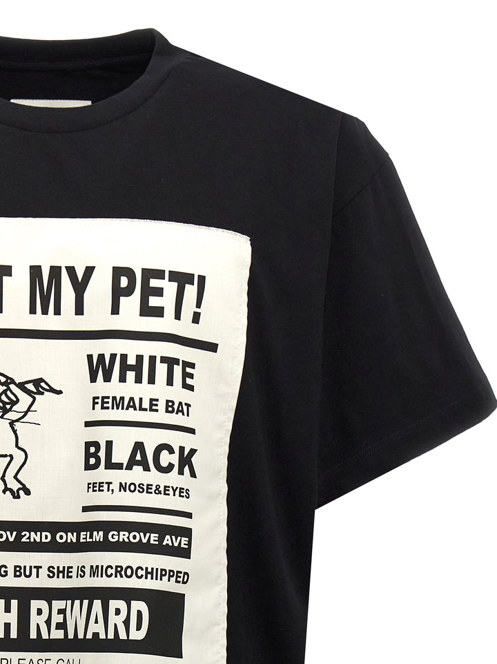 Lost My Pet! T-Shirt White/Black