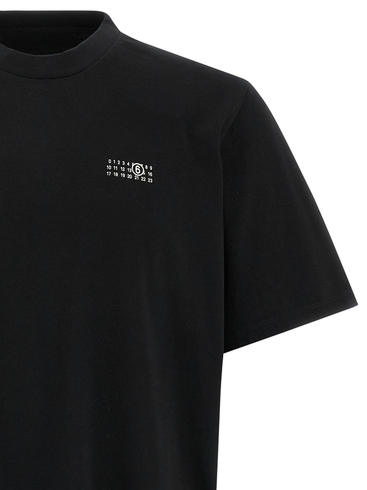 Mm6 Maison Margiela Printed T-shirt - Black | 23965dc80e5a6d5627c7822bd89cf1f86eaaee4e