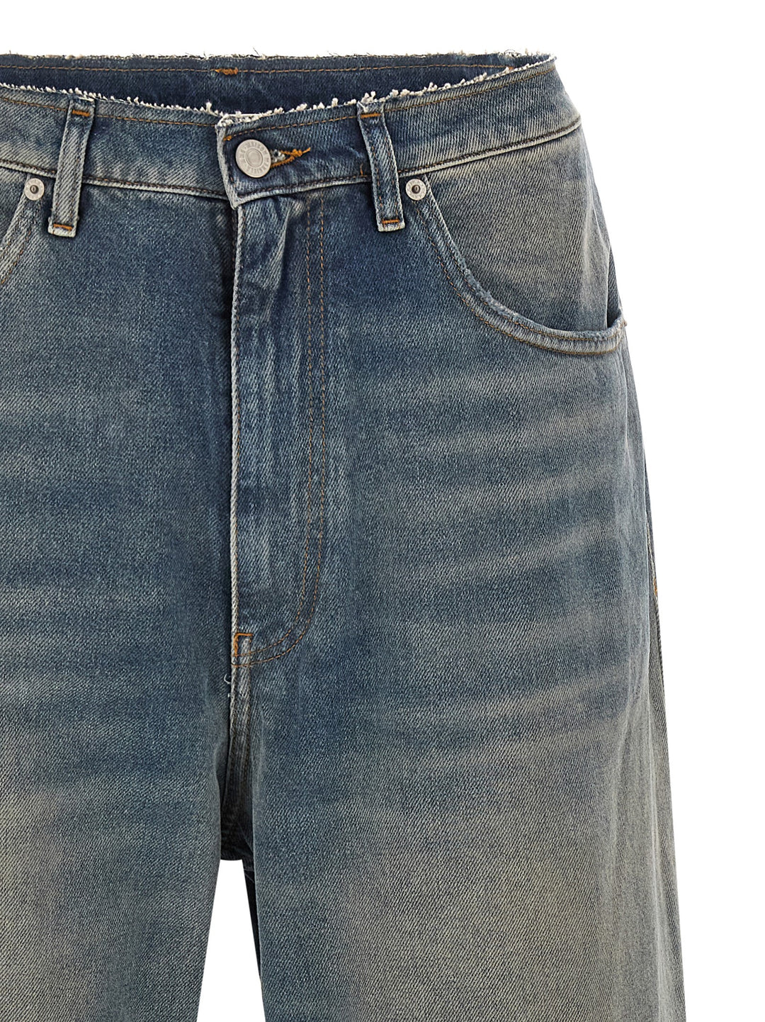 Mm6 Maison Margiela Raw Cut Jeans - Blue | 307624a4ff8593aa2beb316273232952668fec78