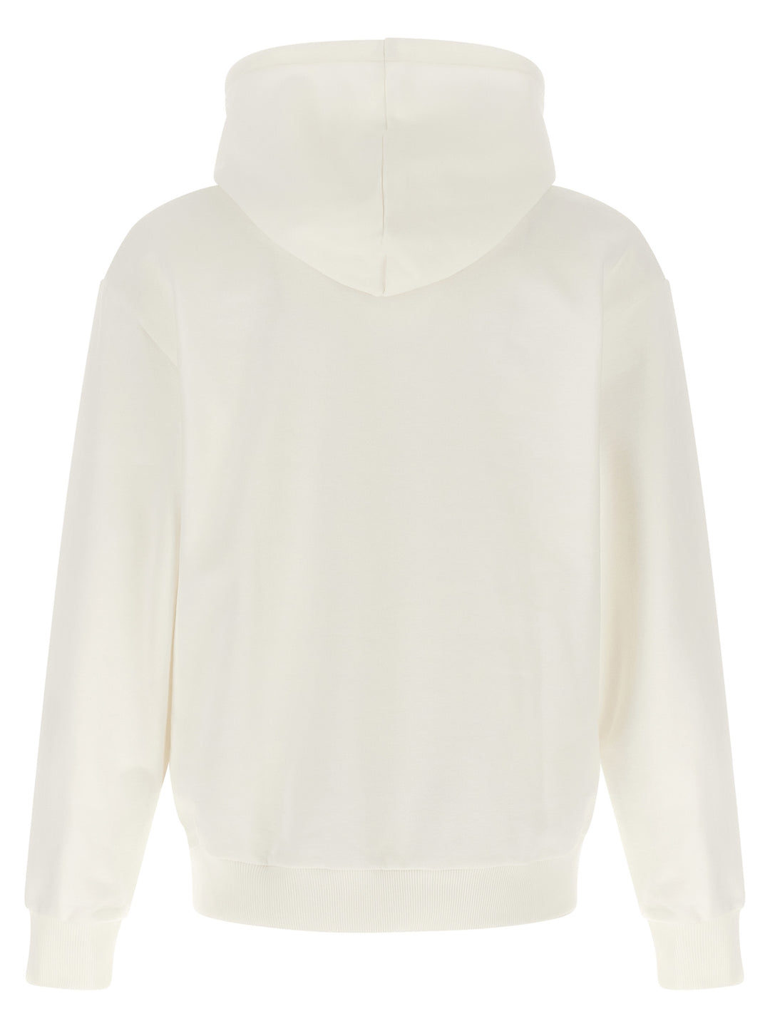 Lacoste Logo Patch Hoodie Sweatshirt - White | 07afa9c4b3320da2c79125109f3348889ac2047e