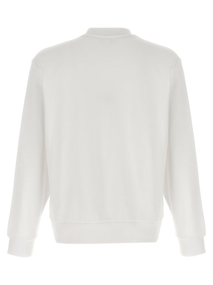 Lacoste Logo Patch Sweatshirt - White | beb0f7a778a4a309caf0686f59d45aeafee1f906