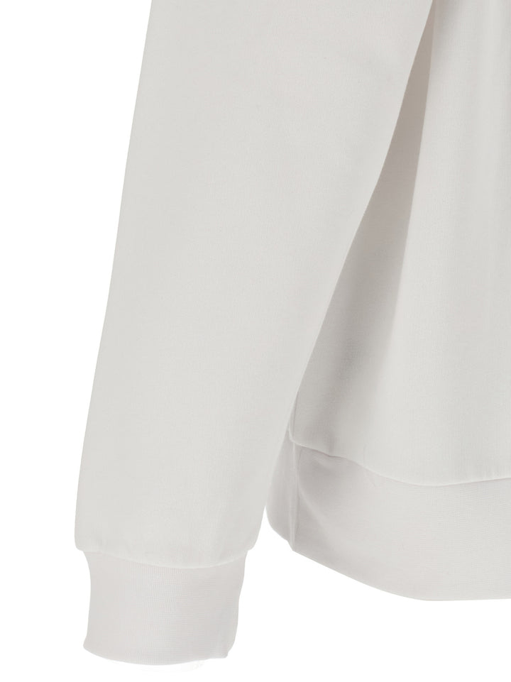 Lacoste Logo Patch Sweatshirt - White | db36f7678273629178259e40329ec48a3a0e040b