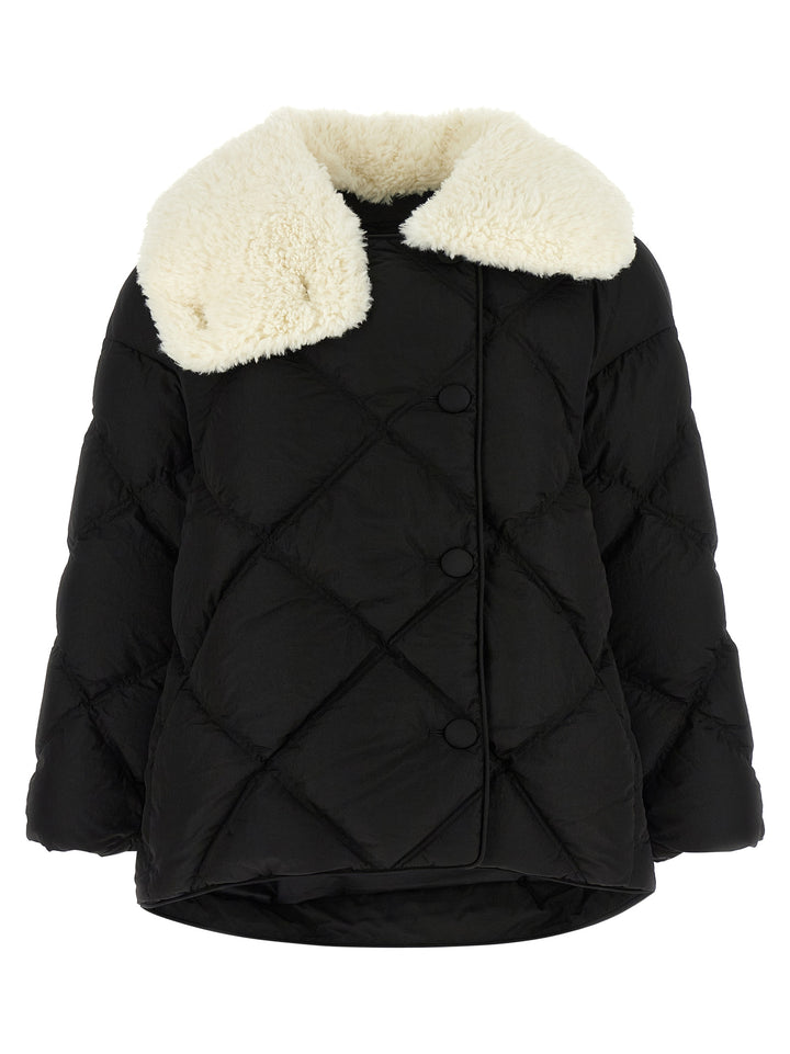 Ienki Ienki Shearling Queen Puffer Jackets - Black | 21c49be58e4b2bc5a6aef976c1038a85f99d8912