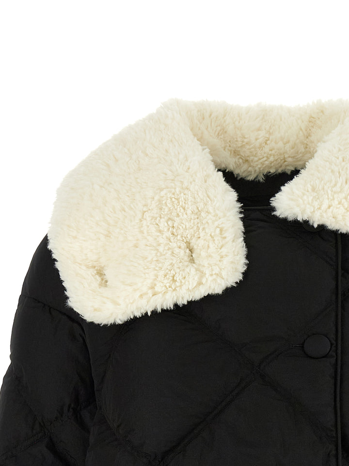 Ienki Ienki Shearling Queen Puffer Jackets - Black | cc41ec7de91d9e6443dae0e1a1d746b5c71a0c75