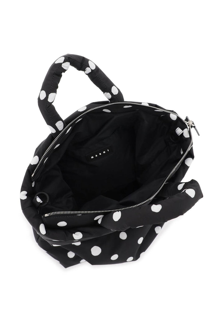 Polka Dot Print Tote Bag