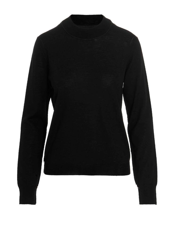 Stitching Detail Sweater Sweater, Cardigans Black