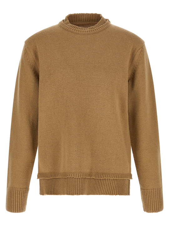 Patch Sweater Sweaters And Cardigans Beige