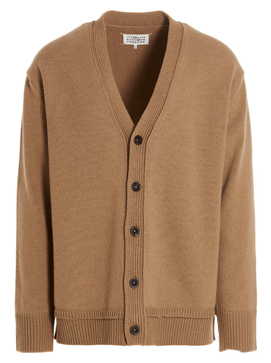 Wool Cardigan Sweaters And Cardigans Beige