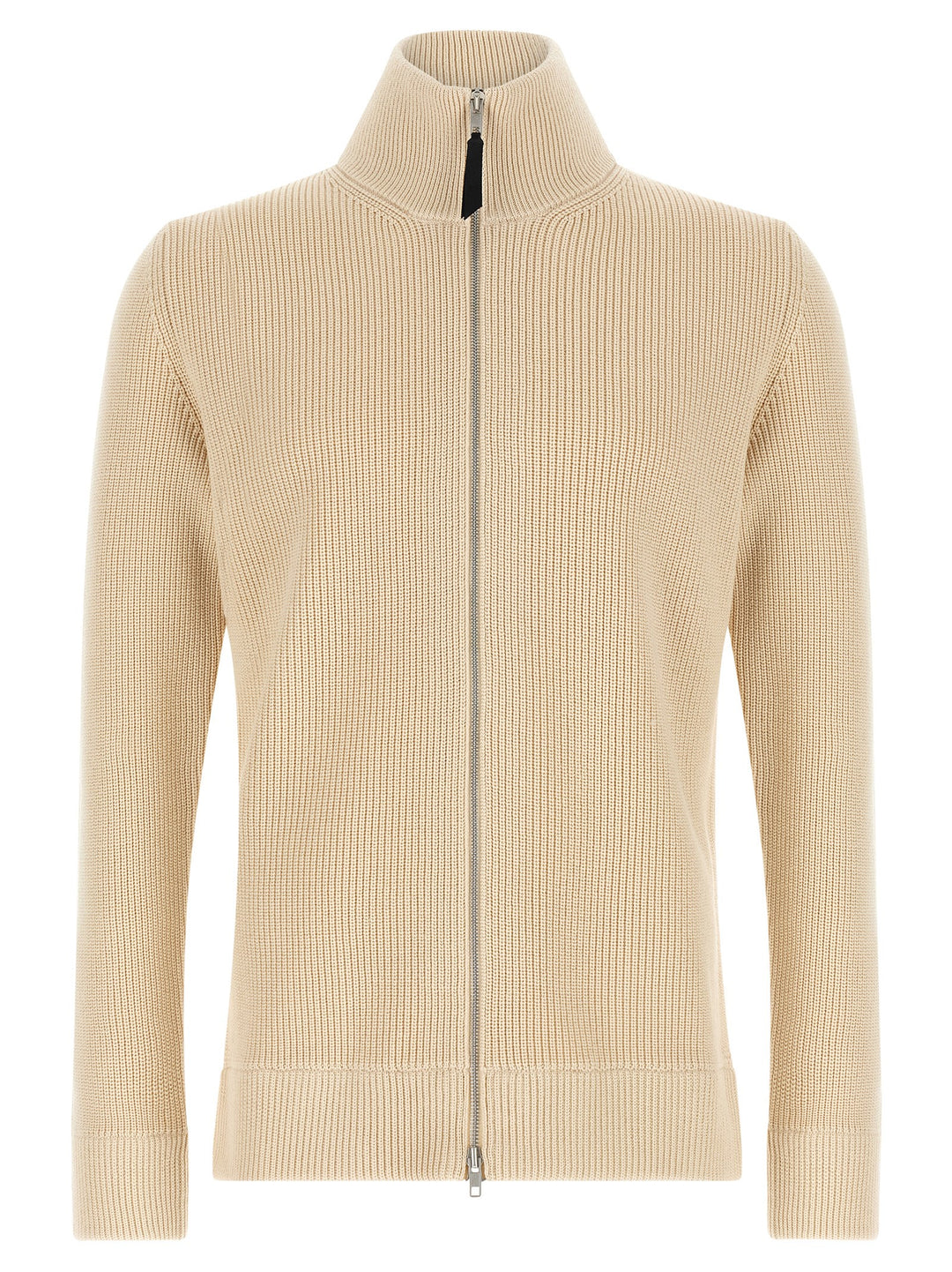 Maison Margiela Ribbed Knit Cardigan Sweaters and Cardigans - Beige | 35bf2733f69a129d97e2fc1bdee2912baa54cfa9