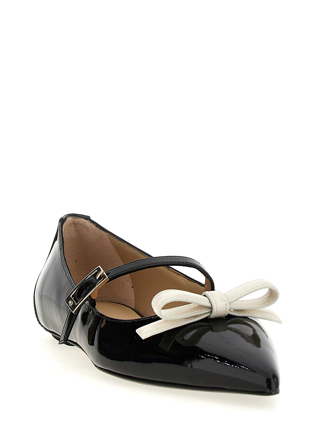 Felicity Flat Shoes White/Black