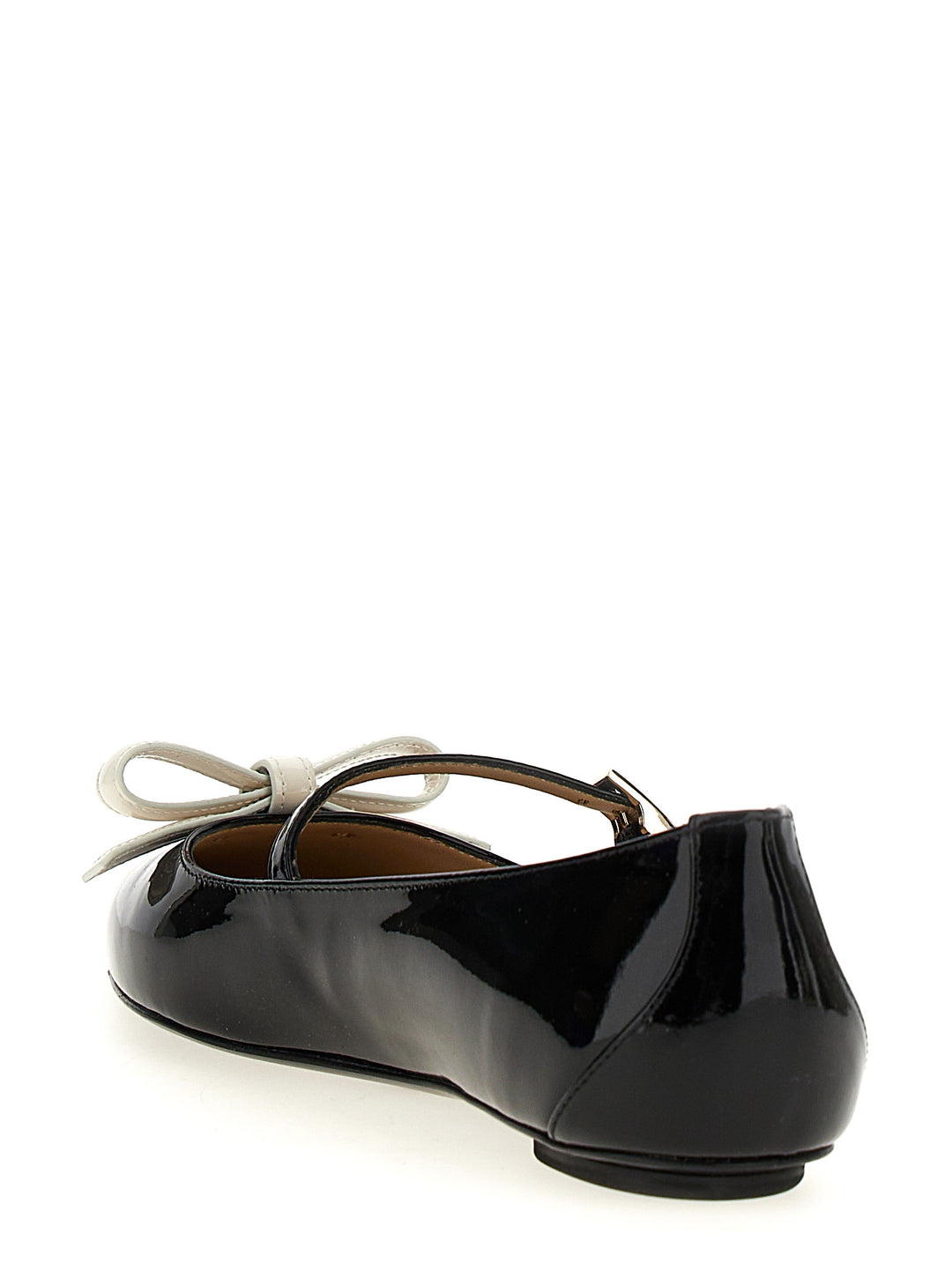 Felicity Flat Shoes White/Black