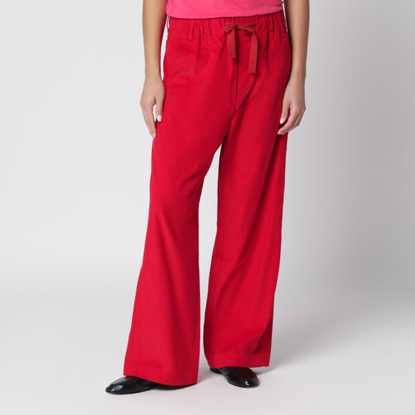 Dark Red Corduroy Trousers