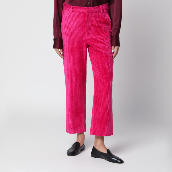 Pink Cadillac Corduroy Cropped Pants