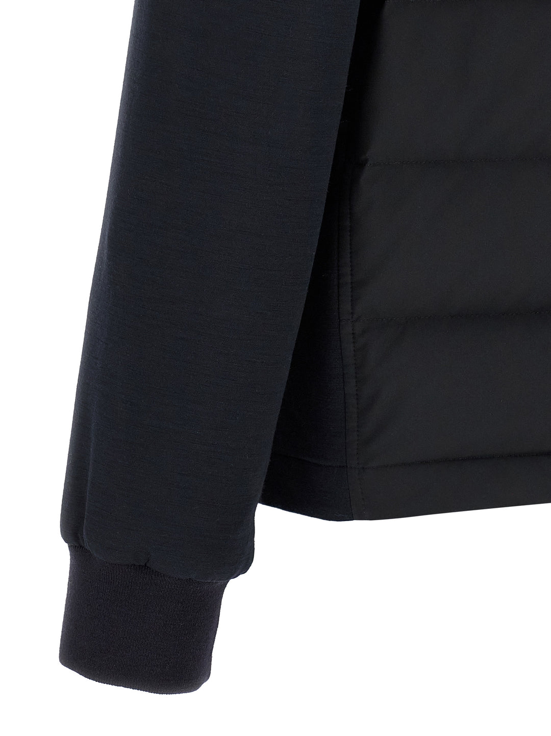 Brioni Mix Material Puffer Jackets - Blue | 9246607b8803b408094a5f5a183190dd0a3c3d68