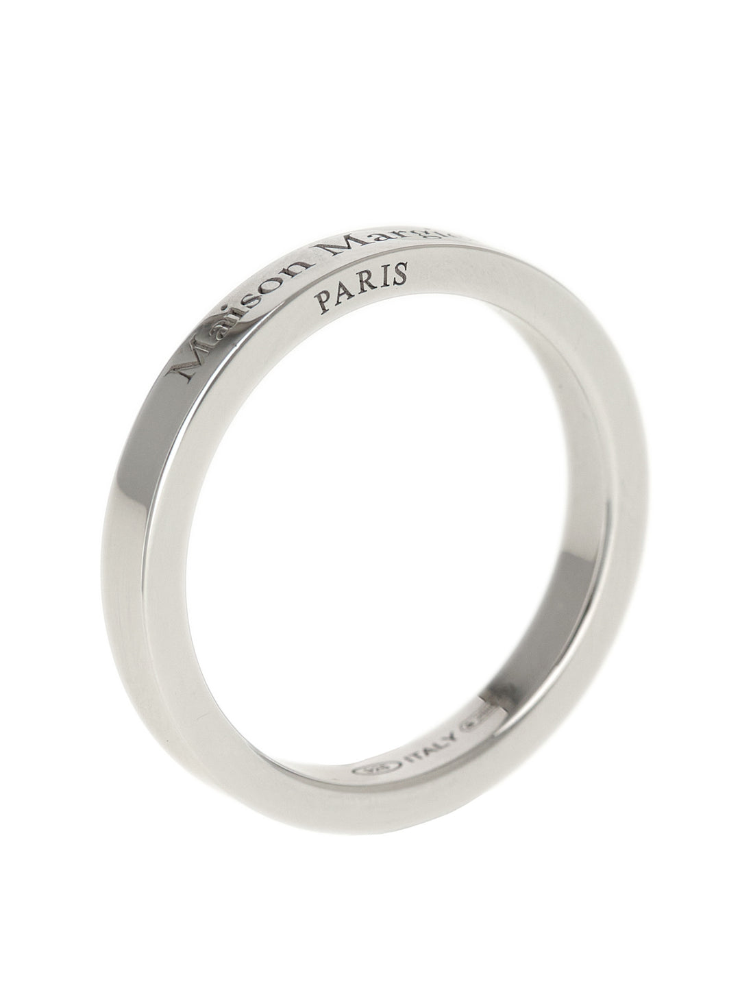 Maison Margiela Logo Ring Jewelry - Silver | bcc75fafc22b158a37541d6a49bbc3798eec1d61