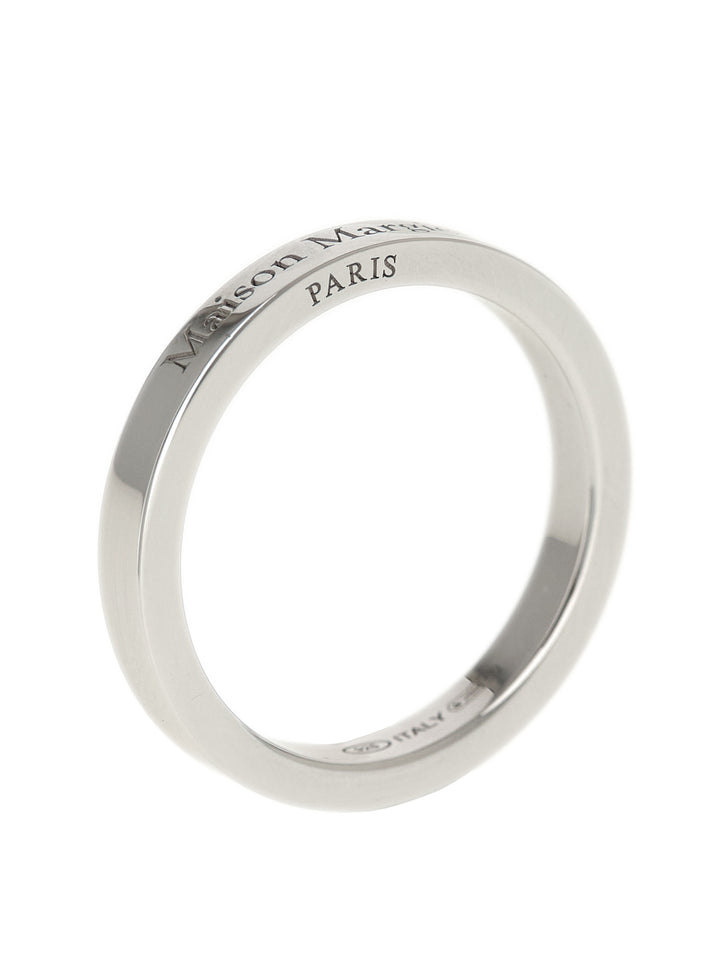 Maison Margiela Logo Ring Jewelry - Silver | bcc75fafc22b158a37541d6a49bbc3798eec1d61