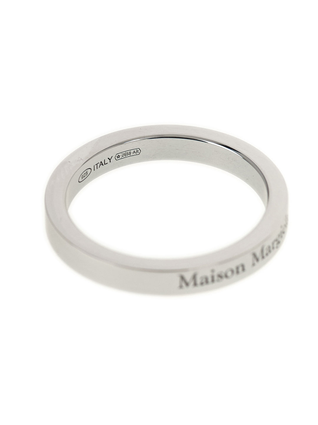 Maison Margiela Logo Ring Jewelry - Silver | b7af216af11389e66d7ff29af76430adda4f0502