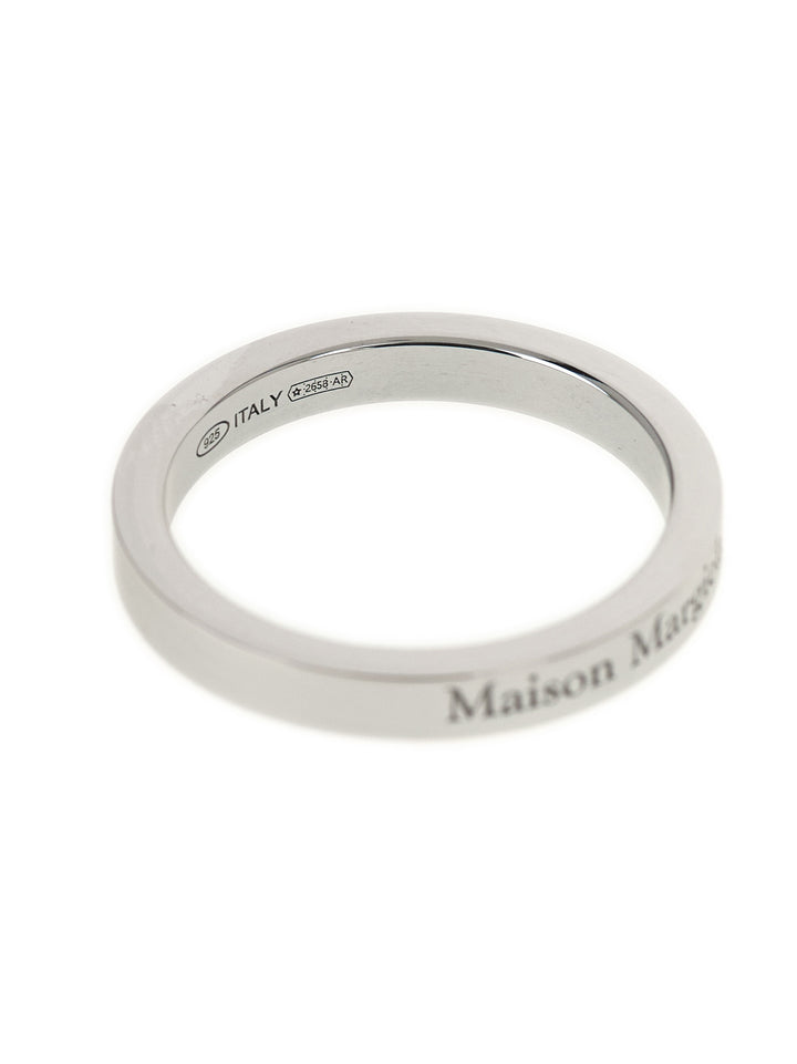 Maison Margiela Logo Ring Jewelry - Silver | b7af216af11389e66d7ff29af76430adda4f0502