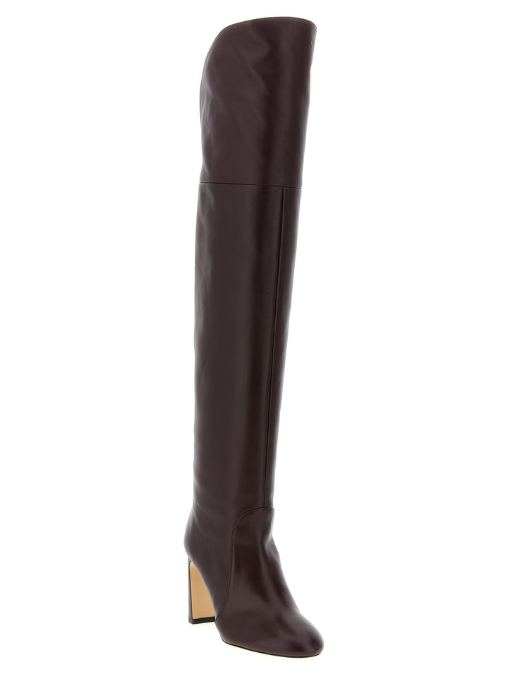 Stuart Weitzman Babette Over-The-Knee Tubo Boots and Ankle Boots - Bordeaux | c9ee409f4d0357f6178f6d31569c061de9135268