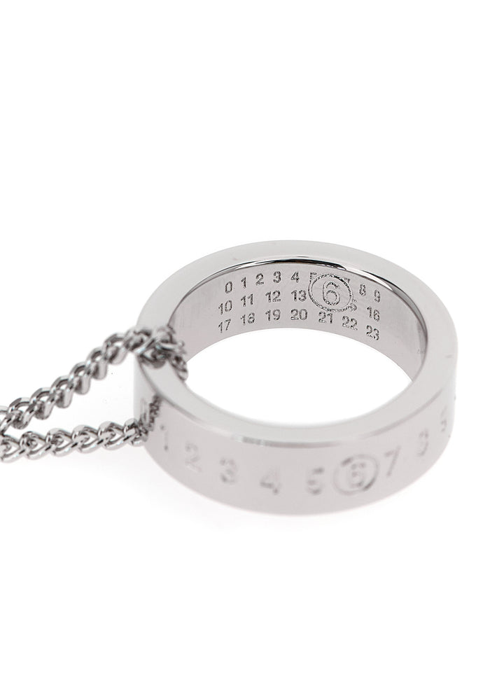 Mm6 Maison Margiela Numeric Signature Mm6 Jewelry - Silver | 57e3fdc05571ae74b67edb2ced1b85e688aaacda