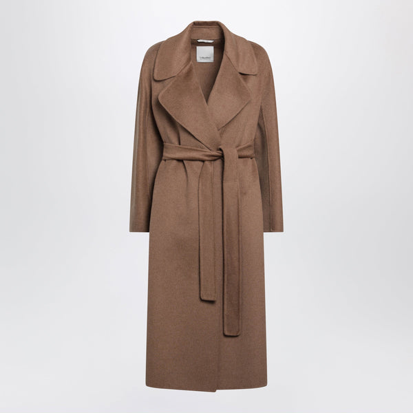 Camel-Colored Wool And Cashmere Midi Coat
