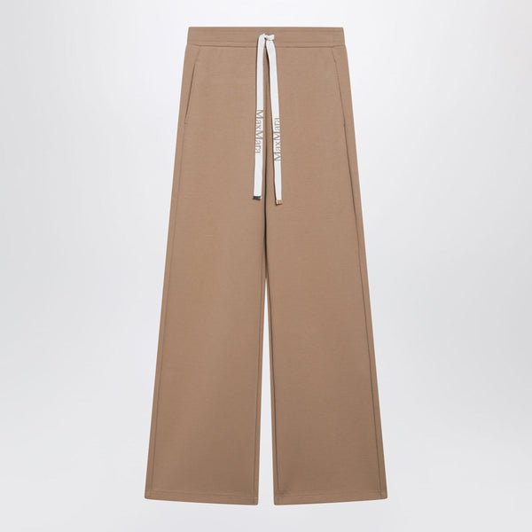 Camel Cotton Jersey Trousers