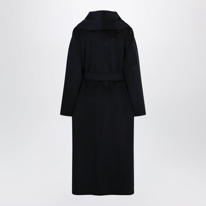 'S Max Mara Dark Blue Wool And Cashmere Dressing Gown Coat