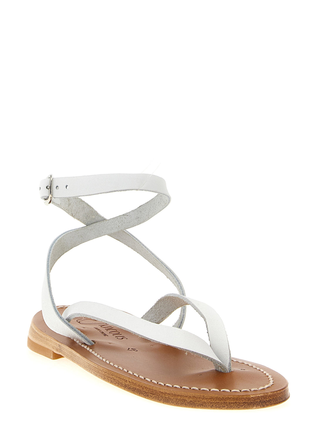 K.Jacques Saint Tropez Smyrne Sandals - White | d251d067310360c563ab617145ac8d58cdf6738d