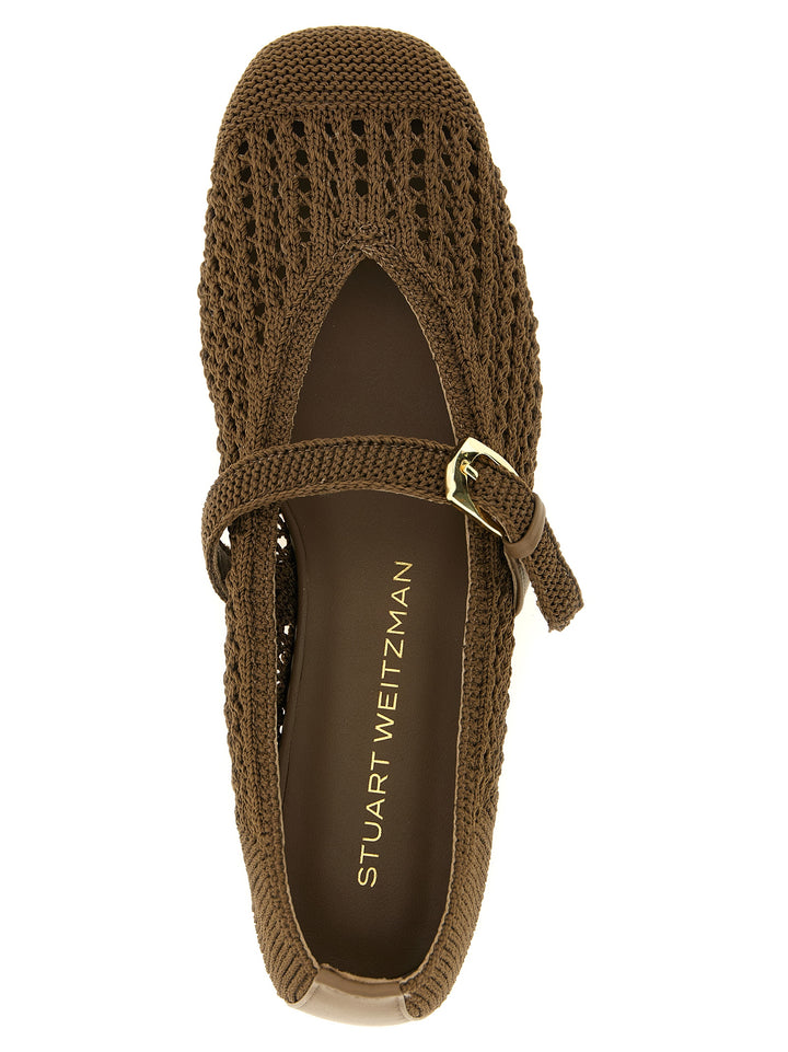 Stuart Weitzman Leora Mary Jane Flat shoes - Brown | c536546af630bae040828d15c2f590217b53d837