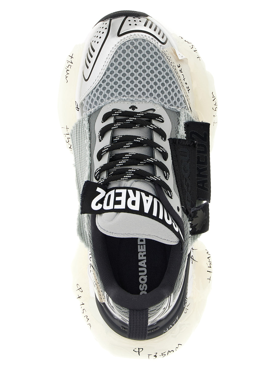 Dsquared2 Faster Sneakers - Gray | 6d78273e5bcd0738ff7c80e95ed53dc113e5971a