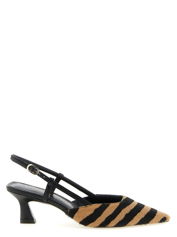 Vinnie Pony Hair Slingbacks Pumps Multicolor