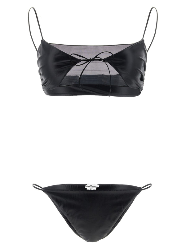 Sporty Mesh Beachwear Black
